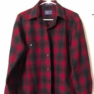 Sir Pendleton Red 100% Virgin Wool Size Medium M